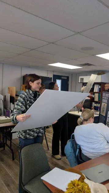 Me seeing the panel I created for the first time.