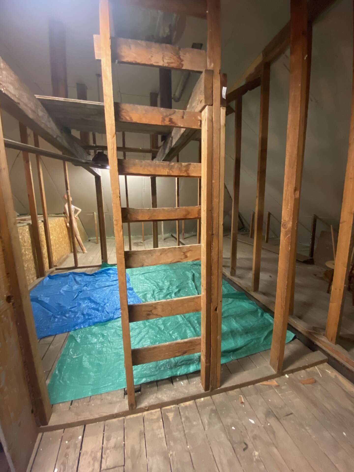 This is the attic at the end of the summer after I cleaned it out